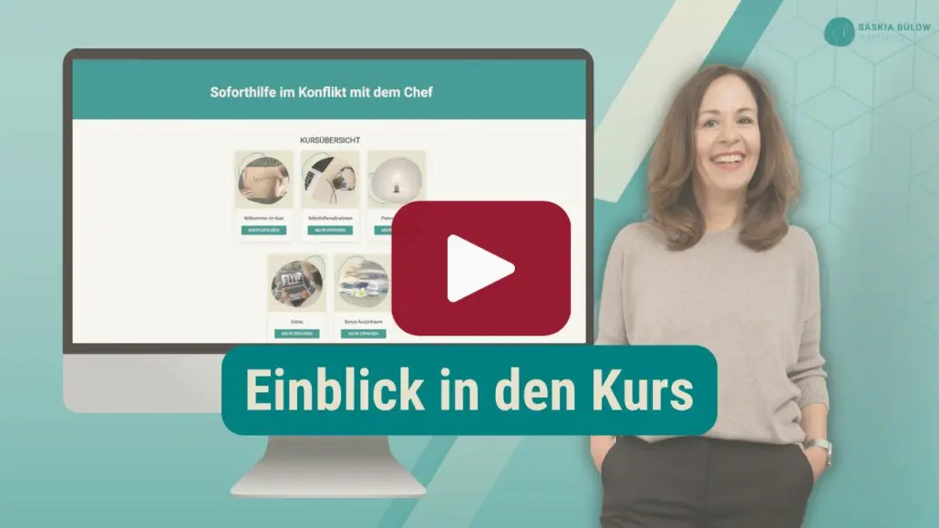 Saskia-Buelow-Einblick-Kurs-Soforthilfe-Aerger-mit-Chef Saskia Bülow - Ärger mit dem Chef - Einblick in den Kurs